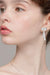 Opulent 1.12 Carat Moissanite Bow Earrings in Sterling Silver with Platinum or 18K Gold Touch