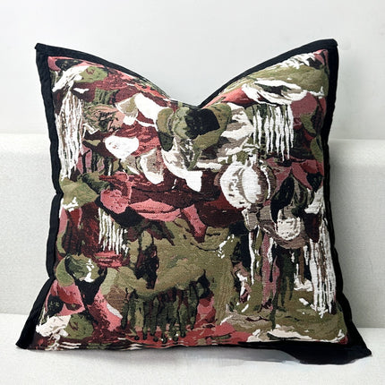 Retro Green Pillowcase That Combines Mid-century Modern Luxury With A