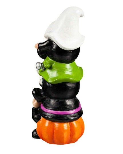 Enchanting Halloween Stacked Arhat Dwarf Sculpture for Home and Garden