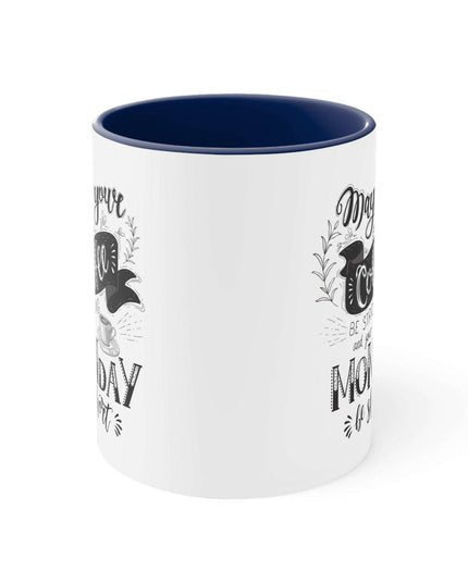 Vibrant Interior Two-Tone 11oz Custom Ceramic Coffee Mug