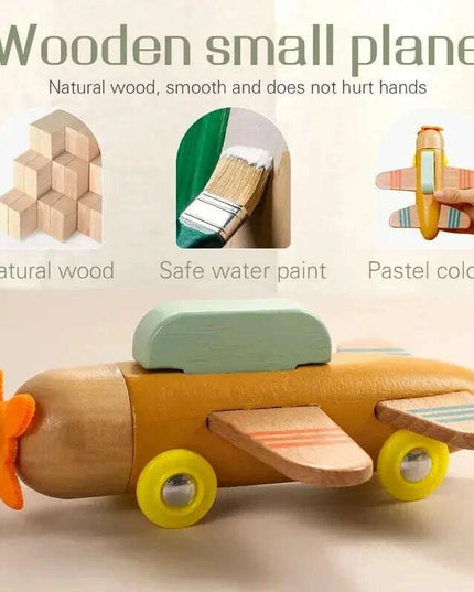 Educational Wooden Train Set for Babies - Montessori-Inspired Learning Toy with Trolley and Number Blocks