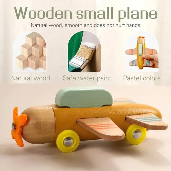 Educational Wooden Train Set for Babies - Montessori-Inspired Learning Toy with Trolley and Number Blocks