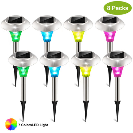 Peekaboo Studio 24-Pcs Solar Garden Lights, IP44 Waterproof, 7 Colors