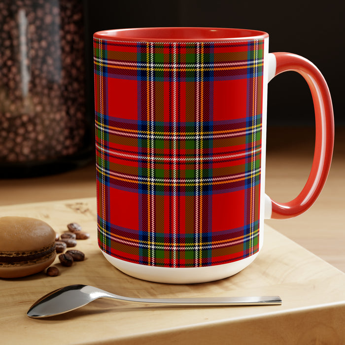 Sophisticated Morning Elegance: Artisan Ceramic Coffee Mugs - 15oz