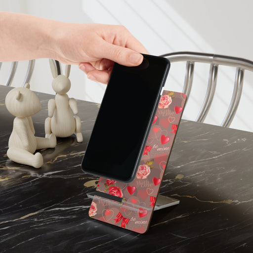 Valentine Text Smartphone Stand: Abstract Geometric Style for Elevated Digital Lifestyle
