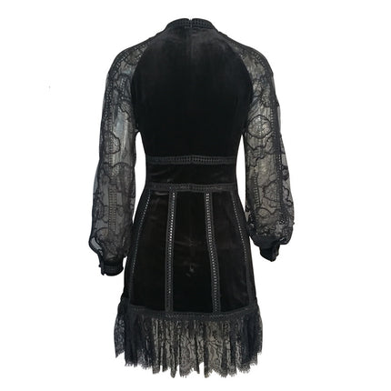 Elegant Beaded Sheer Dress - Lightweight Fabric, Flattering Fit