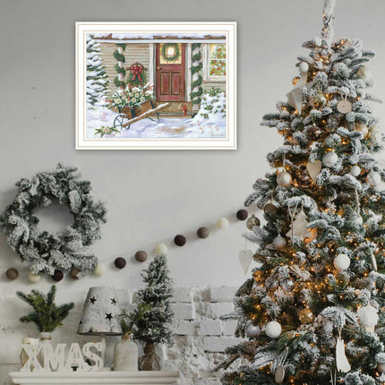 Pam Britton Holiday Porch Wall Art - Framed, Farmhouse Style Decor