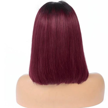 Peekaboo Studio Short Straight 1B-99J Bob Human Hair Wig - Natural Loo
