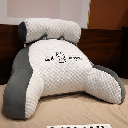 Sofa Fluffy Cushion Luncheon Pillow Triangle Reading Cushion Bedside S