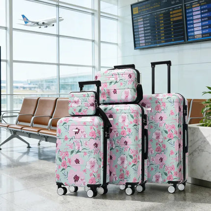Peekaboo Studio 5-Piece Hardside Luggage Set - Lightweight & Lockable
