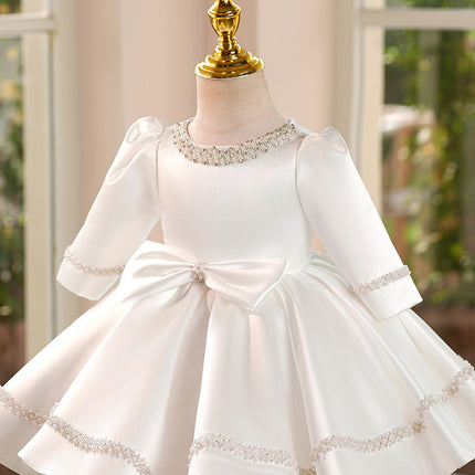 Peekaboo Studio Birthday Princess White Tutu Dress with Sparkling Acce
