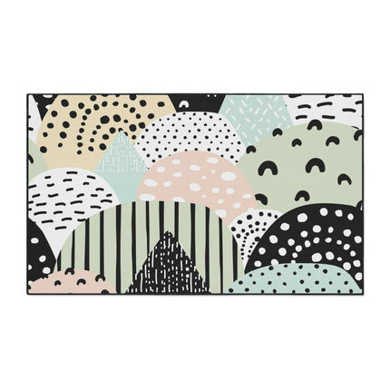 Chic Customizable Heavy Duty Polyester Floor Mat for Home Safety