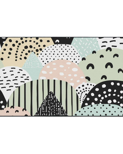 Chic Customizable Heavy Duty Polyester Floor Mat for Home Safety