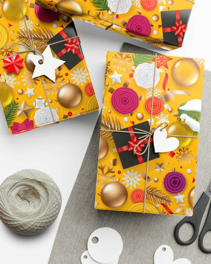 Exquisite 3D Luxury Christmas Gift Wrap Collection: Matte & Satin Options
