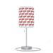 Elite Valentine Love Text Steel Base Table Lamp with Customizable High-Res Printed Shade - Personalized Luxury Lighting Solution