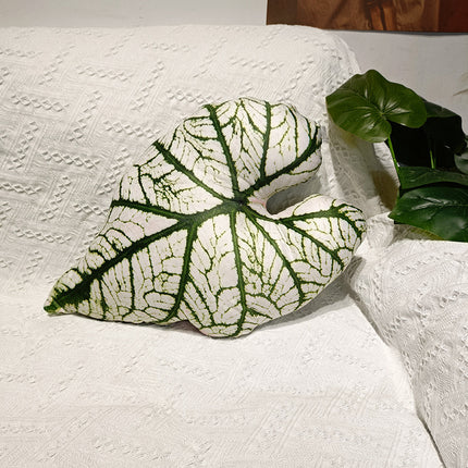 Peekaboo Studio Tropical Plant Leaves Pillow - Soft Fabric & Vibrant D
