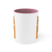 Colorful Kitty Ceramic Coffee Mug - Custom Two-Tone Design (11oz)