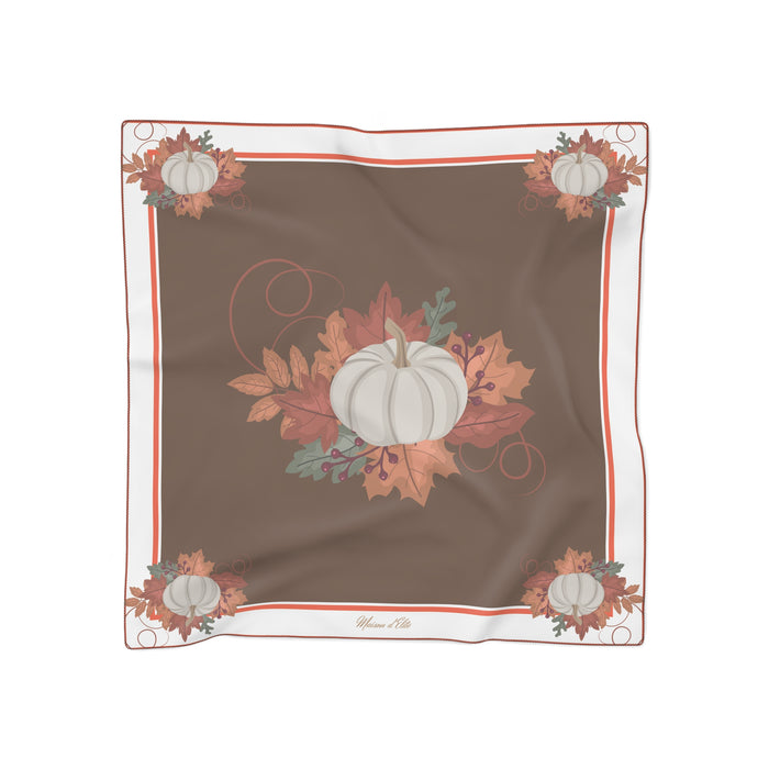 Autumn Whispers Sheer Poly Voile and Chiffon Scarf