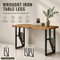 Wrought Iron Table Legs with Integrated Bookshelf Compartment — Modern Bar Stand Table Legs modern-table-legs-wrought-iron-table-legs-with-bookshelf-compartment-modern-bar-stand Home & Kitchen > Furniture > Tables > Table Legs & Table Bases > Table Legs