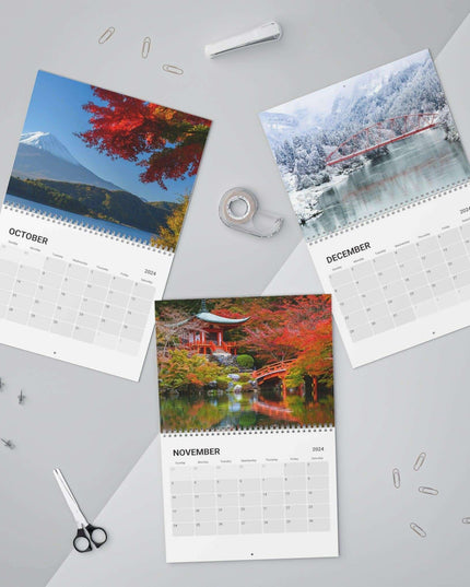 Elegance in Time: Premium Japanese Wall Calendar 2024 with Stunning Imagery
