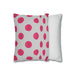 Pink daisies floral spring decorative cushion cover