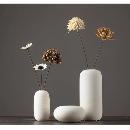 Ceramic Vase Set of Three Modern Minimalist Home Decor Vases