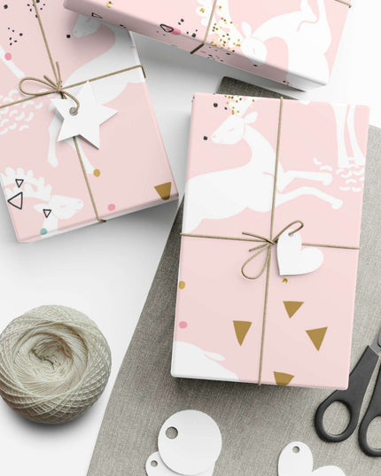 Chic Pink Artisan Gift Wrap Set - Handcrafted in the USA