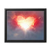 Elegant Love Valentine Matte Canvas Print - Black Pinewood Frame