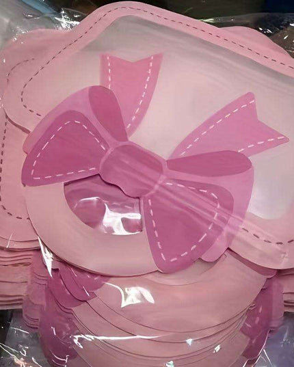 12-Pack Elegant Self-Standing Gift Bags with Charming Bows - Ideal for Celebrations, Treats & Business Packaging