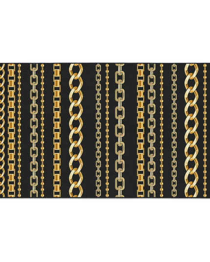 Gilded Links Custom Luxury Floor Rug - Redefine Your Interior Style