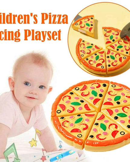 Creative Pizza Slice Cutting Play Set for Kids' Imaginative Learning and Fun
