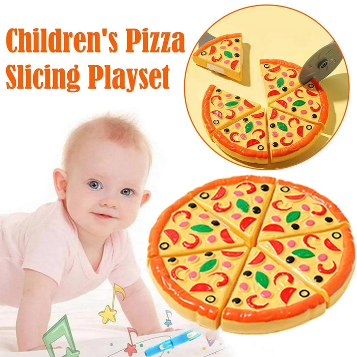 Imaginative Pizza Cutting Play Set for Kids' Creative Learning and Playful Exploration