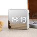 LED Mirror Alarm Clock with Temperature Display and Night Mode