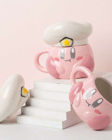 Charming Chef Cartoon Enamel Mug - Functional Art for Your Daily Sip