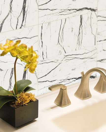 Luxurious Waterproof Brick Decals for Washbasin Enhancement