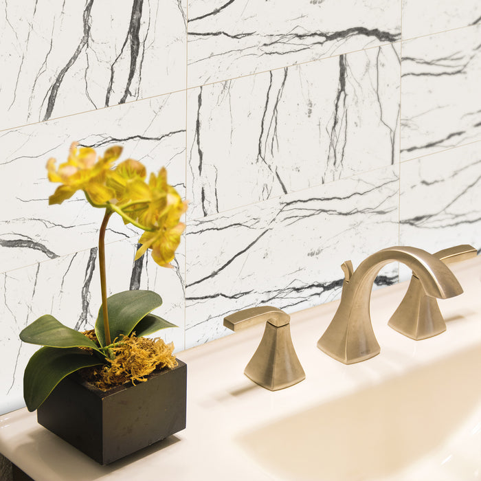 Luxurious Waterproof PVC Brick Decals for Elegant Washbasin Upgrade