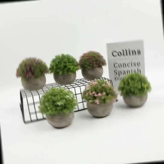 Serene Green Faux Bonsai Plant for Elegant Desk Decoration