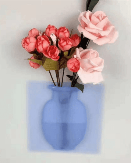 Sleek Modern Floral Wall Vase - Enhance Your Interior Aesthetics