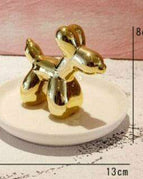 White Plate+Balloon Dog (Plate 13cm)