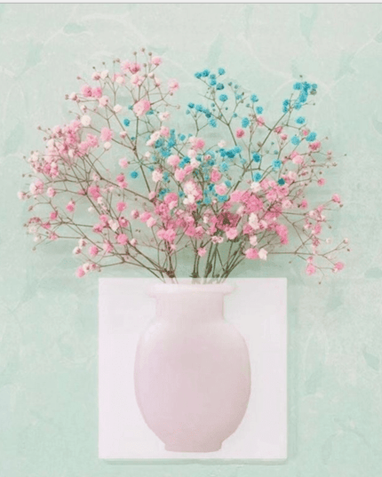 Sleek Modern Floral Wall Vase - Enhance Your Interior Aesthetics