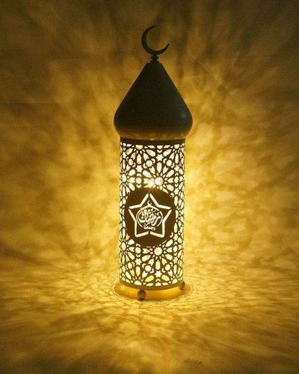 Sleek Iron Lantern: Modern Touch for Eid and Ramadan Festivities