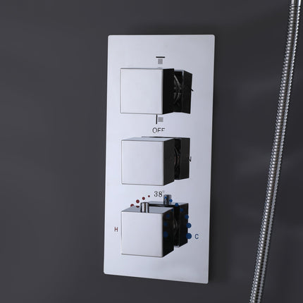 Hidden Luxury Shower System with Built-in Valve, Rainfall Show