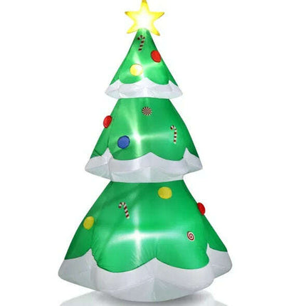 6.9 FT Lighted Christmas Inflatable Decoration, Inflatable Christmas Tree - Très Elite