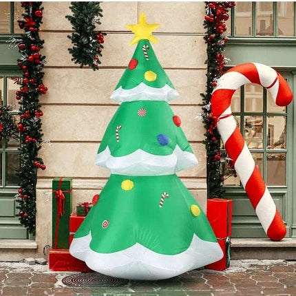 6.9 FT Lighted Christmas Inflatable Decoration, Inflatable Christmas Tree - Très Elite