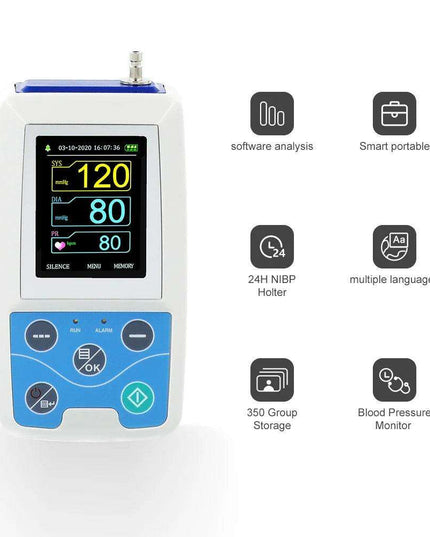 Advanced 24-Hour Ambulatory Blood Pressure Monitor - Contec ABPM50