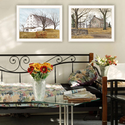 Billy Jacobs 2-Piece Farmhouse Wall Art Set - Stone Cottage & Barn Des