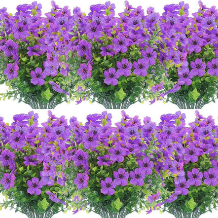 Peekaboo Studio Artificial Violet Flower Bouquet - Elegant Home Decor