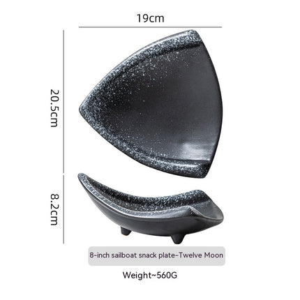 Snack Plate Creative Japanese Ceramic Art Plate Fruit Plate