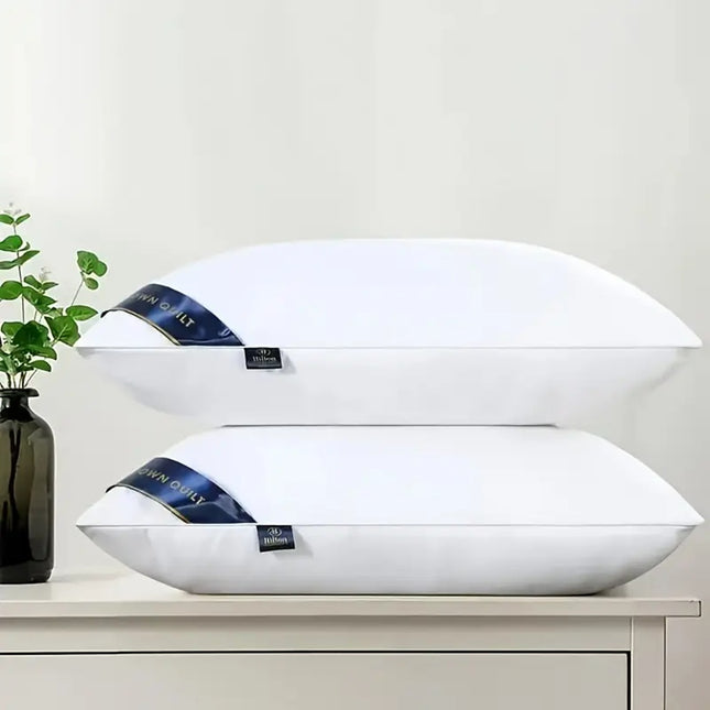 Peekaboo Studio 2-Pack Blue Bed Pillows - Hypoallergenic & Soft Suppor