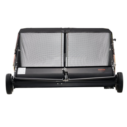 VEVOR 52-Inch Tow-Behind Lawn Sweeper - 26 Cu.ft Capacity, Adjustable
